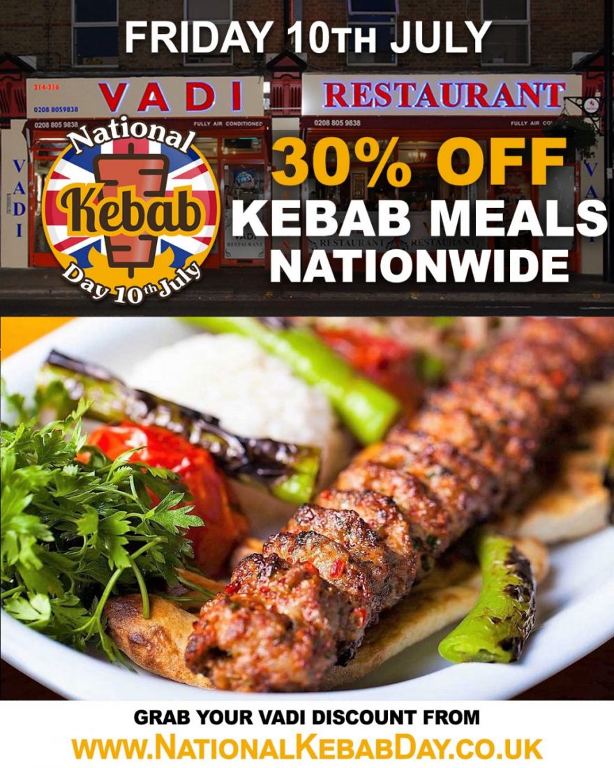 National Kebab Day Halal restaurant Vadi PondersEndEnfield Feed the