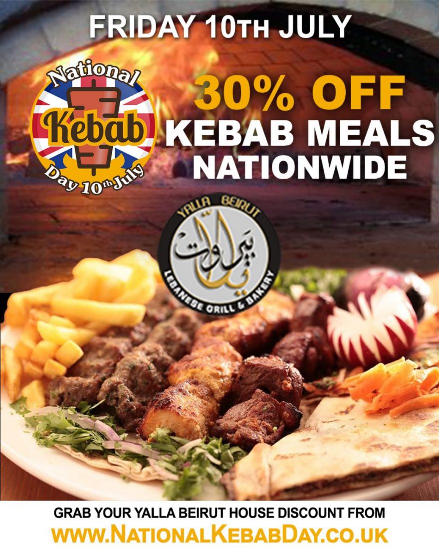 National Kebab Day Halal restaurant Yalla-Beirut-Tower-Hill-London ...