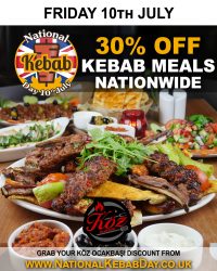 National Kebab Day Halal restaurant koz Ockabsi greenford