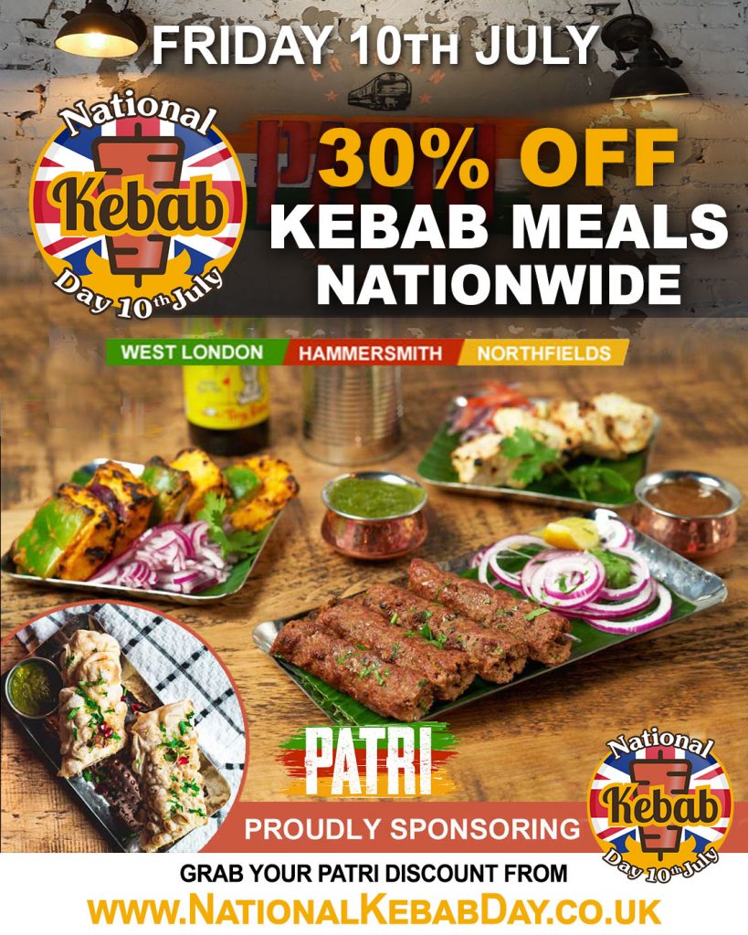 National Kebab Day Halal restaurant patri artisan Northfields ...