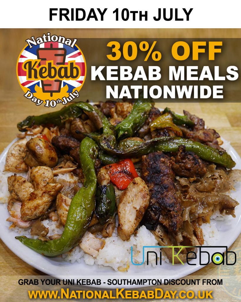 National Kebab Day Halal restaurant uni kebab southampton - Feed the Lion