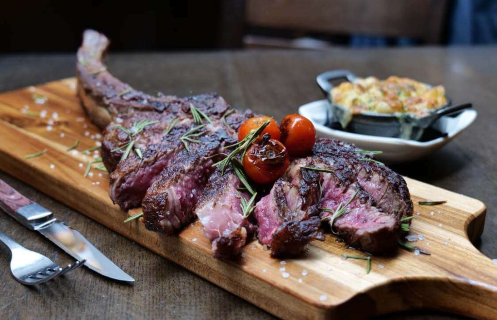 Aussie wagyu Halal beef Steak On The Green London Ealing fine dining restaurant