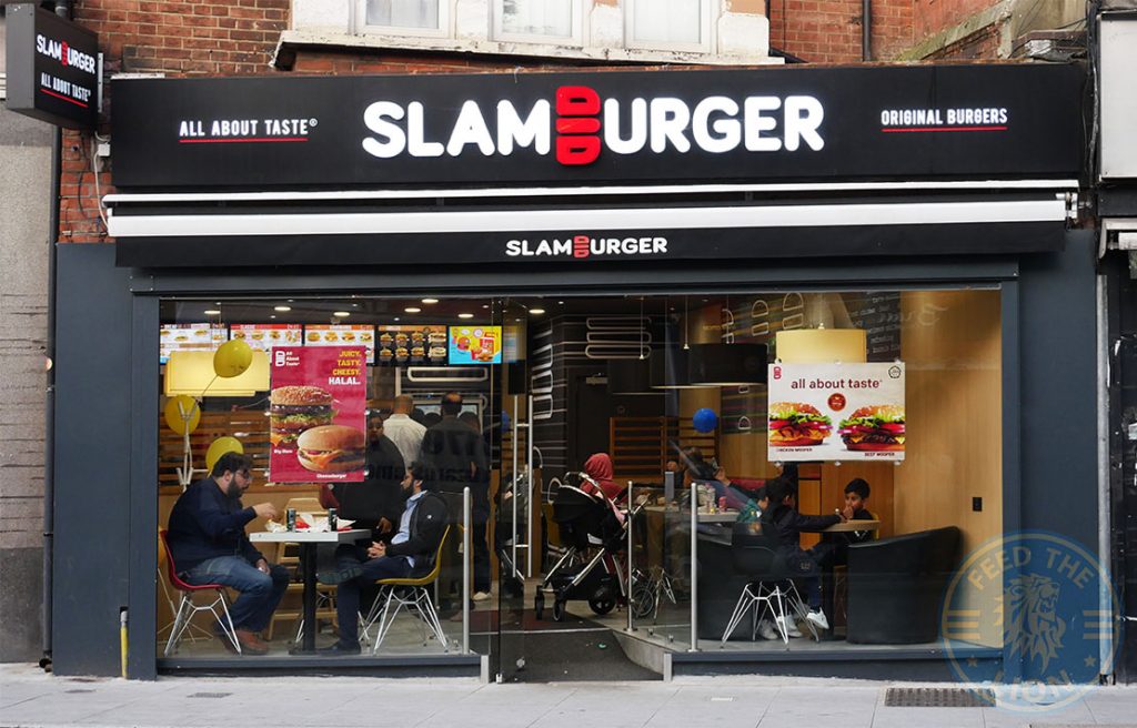 Slamburger Halal Fast food restaurant London Walthamstow  Feed the Lion