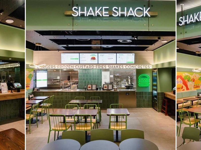 Shake Shack Halal Burgers Restaurant St. Pancras Train Station London